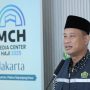 Kepala Biro Humas dan Komunikasi Publik Kemenag, Akhmad Fauzin, dalam konferensi pers operasional haji hari ke-8 di Makkah, Kamis (8/5/2025).