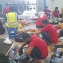Barang bawaan jemaah haji yang tidak sesuai ketentuan, dibongkar saat pemeriksaan bagasi. (Foto: MCH 2024)