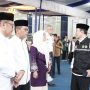 Kakanwil Kemenag Bersma Gubernur Banten menyambut jemaah haji Kloter JKG 21 di Grand El-Hajj Cipondoh
