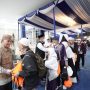 Penyambutan Jemaah Haji Kloter JKG 25 di Asrama Haji Banten Grand El-Hajj Cipondoh