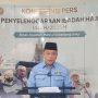 Sekjen Kemenag, Kamaruddin Amin saat memberikan keterangan pers di Kantor PPIH Daker Makkah